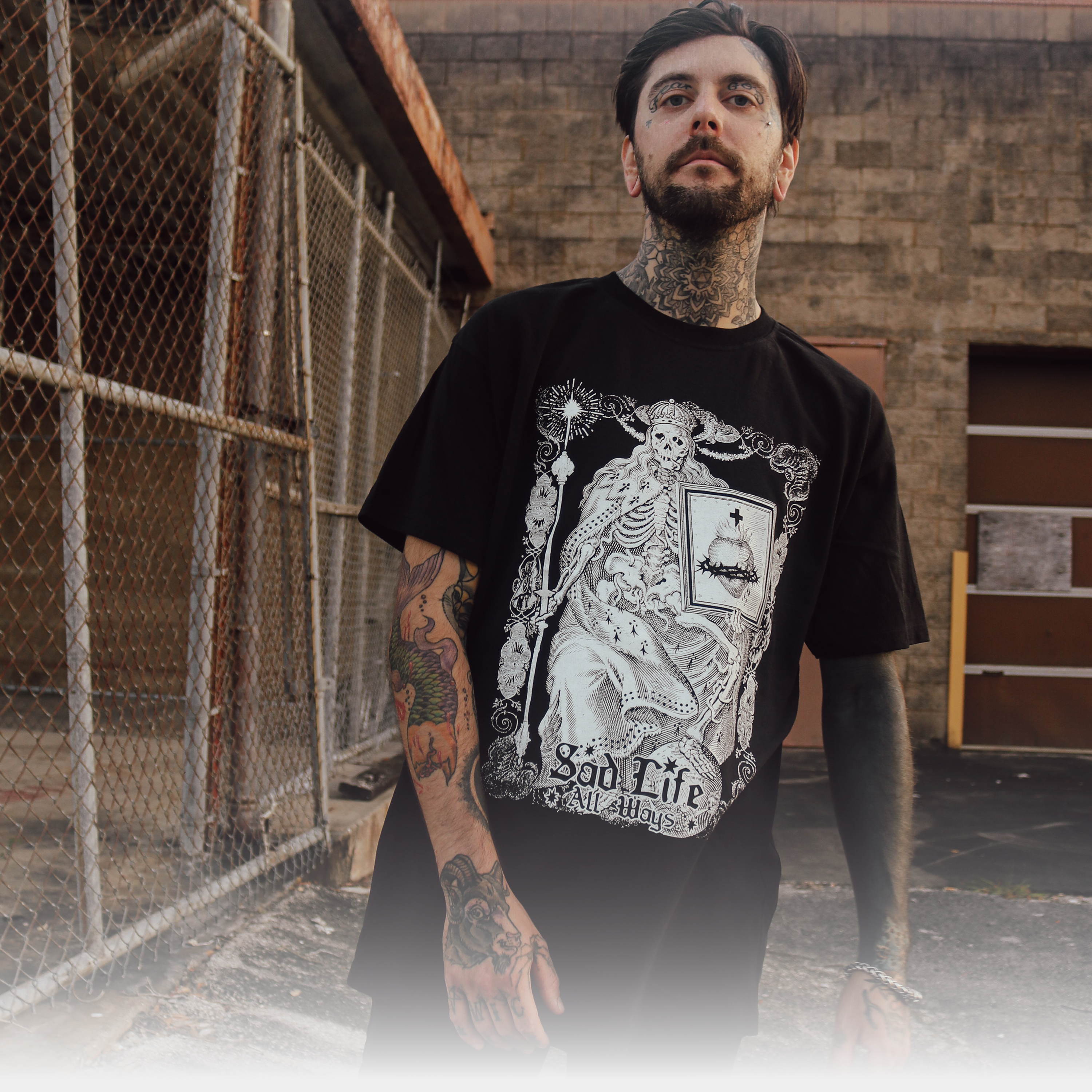 Death Gate Exalted Ruler Tee
Model: Colin Pence
Photo: Nabeel (Noble) Kareem Nassar
Death Gate ™ All Rights Reserved